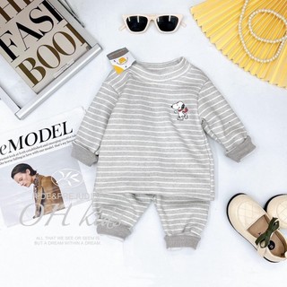 [5-15kg]Bộ nỉ lông cho bé 6 màu