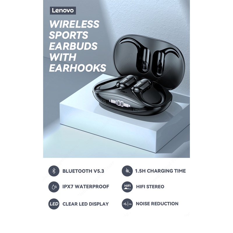 Tai nghe Bluetooth Lenovo XT80 không dây Tai nghe thể thao TWS với micrô âm thanh nổi HiFi