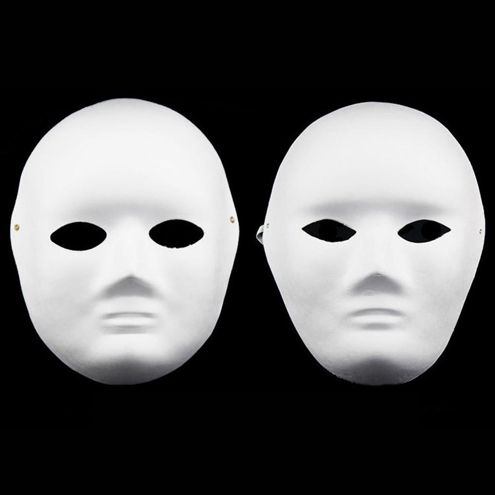 Mặt Nạ Hóa Trang Opera Màu Trắng Trơn DIY