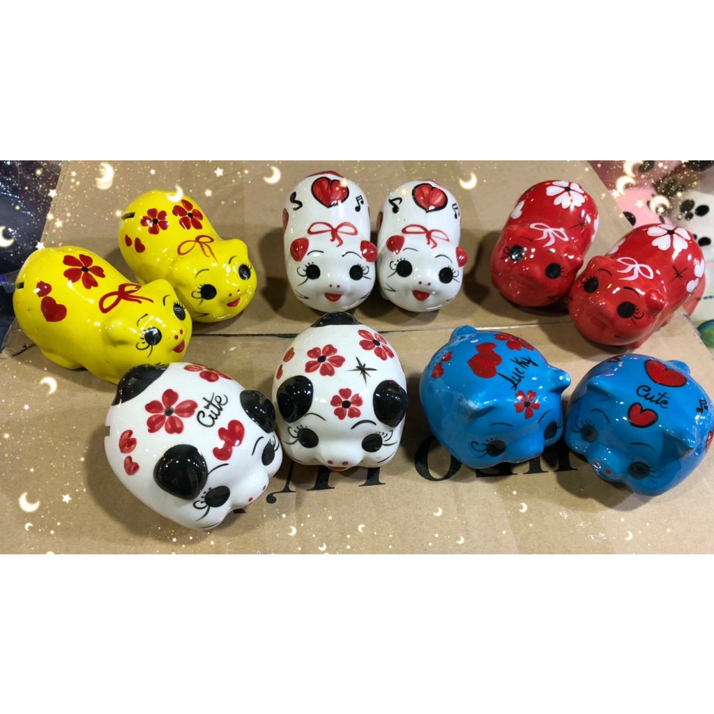 Heo Sứ Siêu Mini Siêu Đáng Yêu Nhiều Màu Sắc