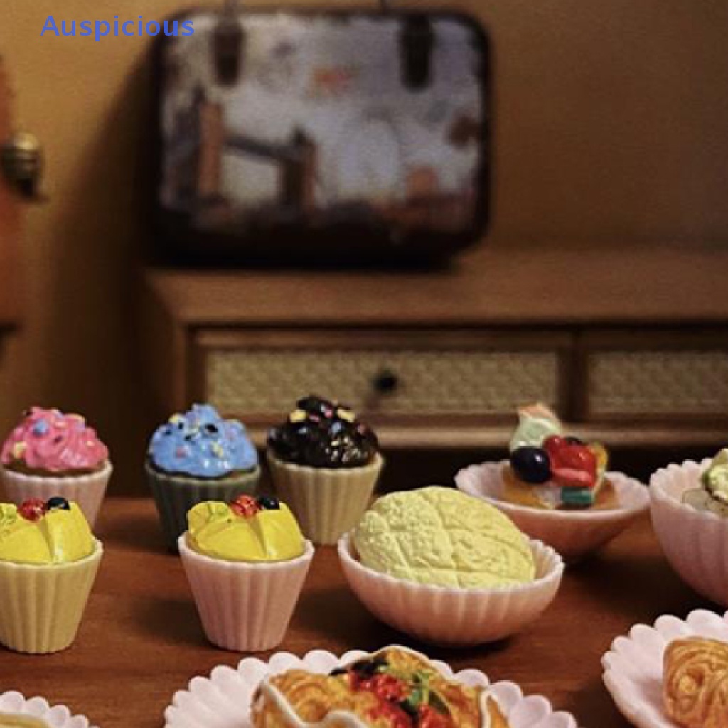 1 Bộ Chén / Đĩa / Cốc / Dĩa / Đồ Nội Thất Trang Trí Nhà Búp Bê Tỉ Lệ 1: 6