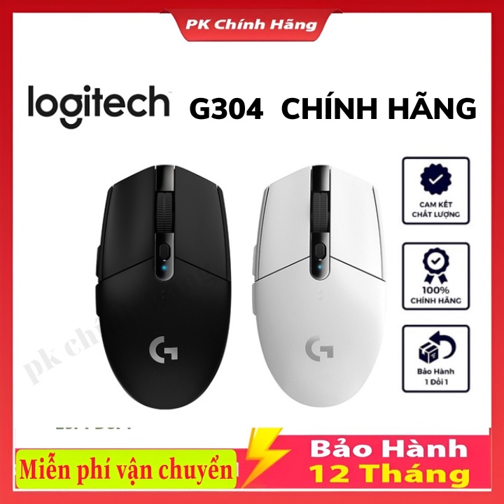 Chuột Không Dây LOGITECH G304 12000DPI - Hàng OEM , Clik Cực Êm ,Cực Bền Với 50 Triệu Clik Bảo Hành 12 Tháng