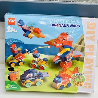 Duplo Đồ chơi lắp ráp xếp hình khủng long VOV TOYS