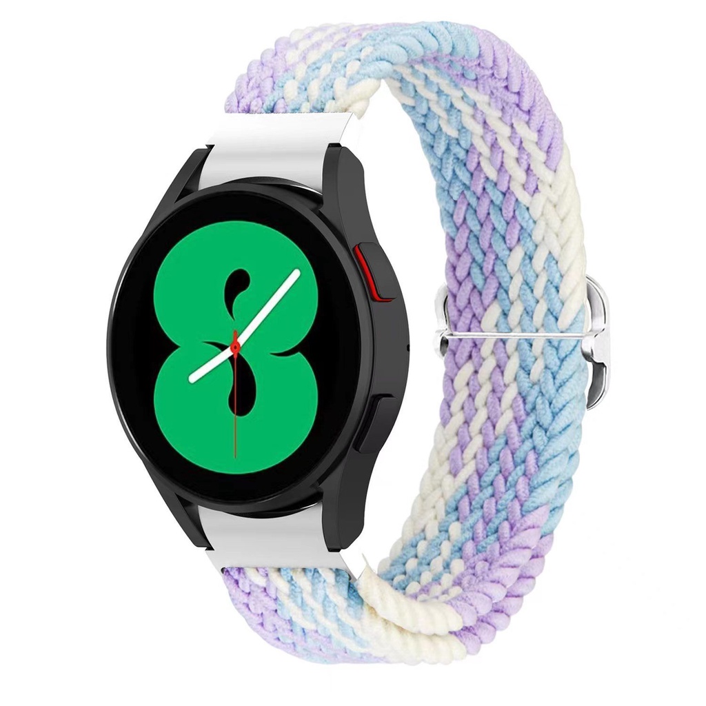 Dây Đeo Đồng Hồ Dạng Bện Bằng nylon Co Giãn Có Khóa Cài Phù Hợp Cho Samsung watch 5 / 4 40mm 44mm / 42 / 46mm 5 Pro 45