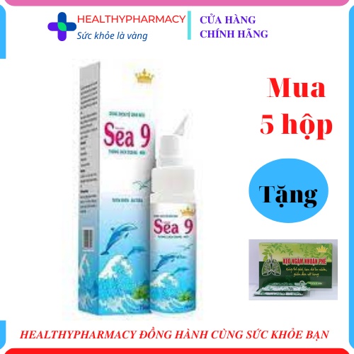 Dung dịch xịt vệ sinh mũi SEA 9 Kingphar - chai 70 ml