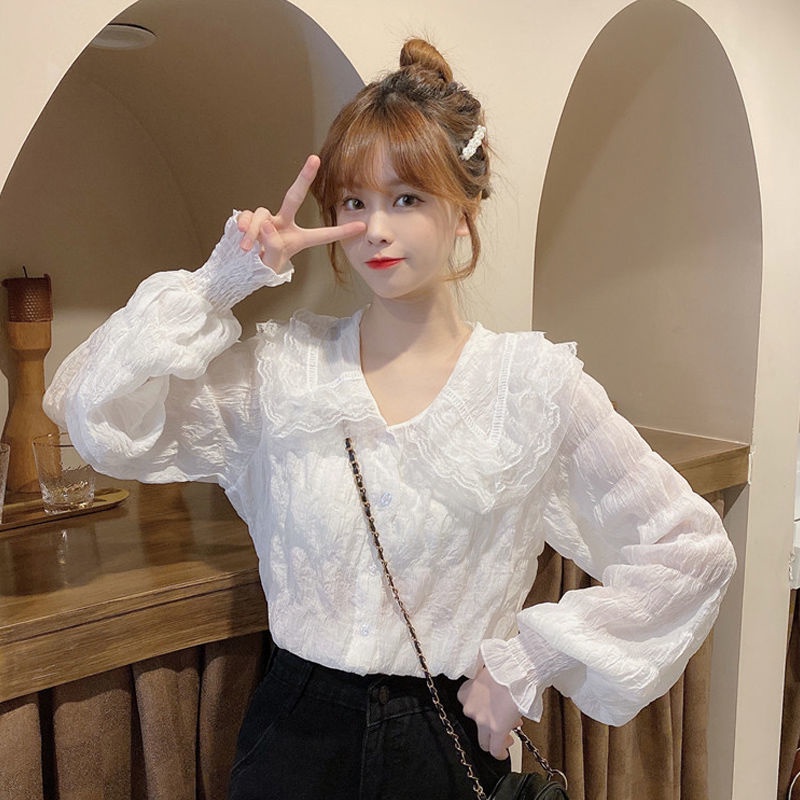 Áo Sơ Mi Chiffon Dáng Ôm Phong Cách Hàn Quốc Thời Trang Cho Nữ 7223