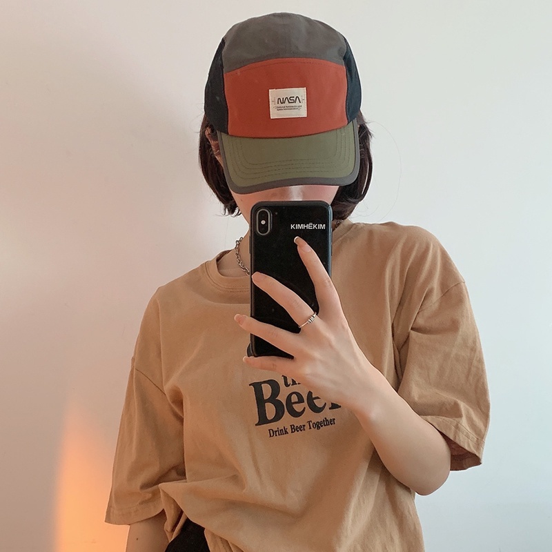 Nón lưỡi trai thêu chữ NASA mix nhiều màu cá tính cho cả nam và nữ