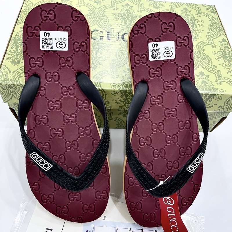 Dép kẹp nam xỏ ngón Gucci cao cấp. đế cao su siêu chắc chắn bền bỉ êm ái thời trang cá tính.
