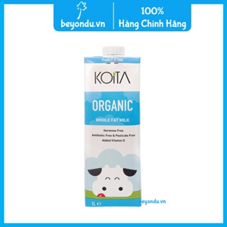 Sữa hữu cơ nguyên kem Koita 1l