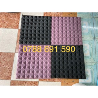 Mút cách âm mút tiêu âm hình gai kim tự tháp kt 50cmx50cmx5cm