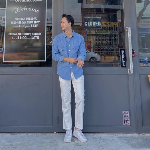 SƠ MI DENIM CAO CẤP CHẤT VẢI DÀY DẶN