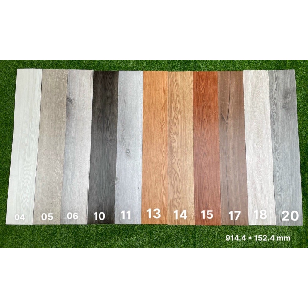 Miếng dán sàn thông minh có keo sẵn tiện lợi, kích thước 45.72cm*45.72cm*2mm