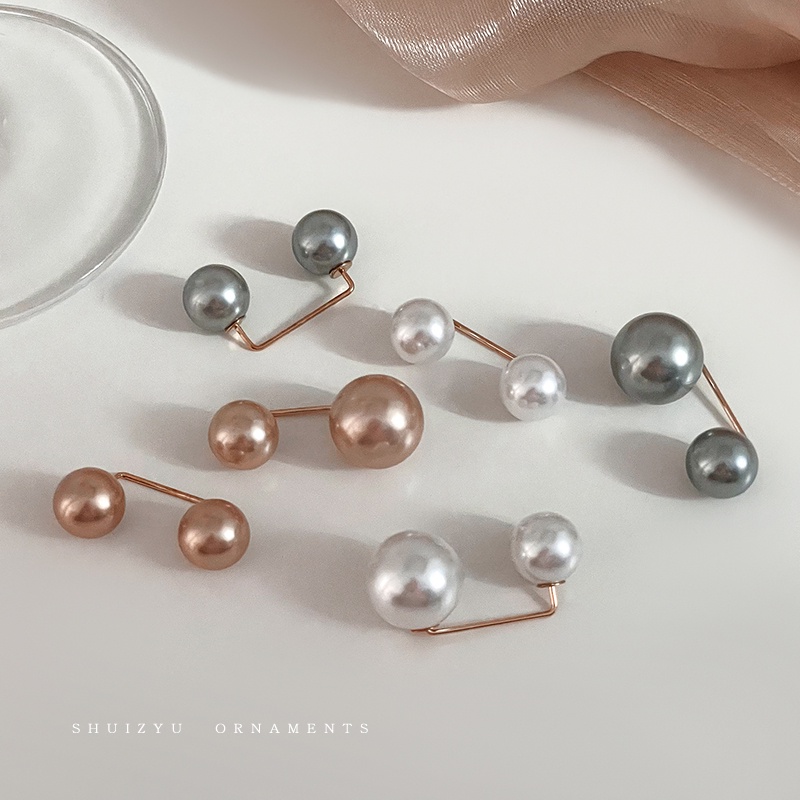 Ghim Cài Áo Đính Ngọc Trai Nhân Tạo Thiết Kế Mới Thời Trang Dành Cho Nữ