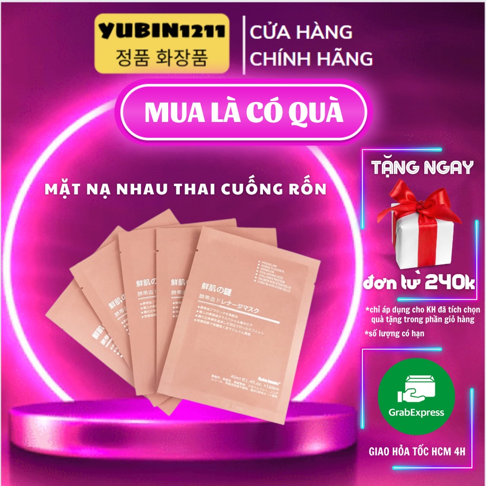 10 Miếng mặt nạ nhau thai cuống rốn Nhật Bản