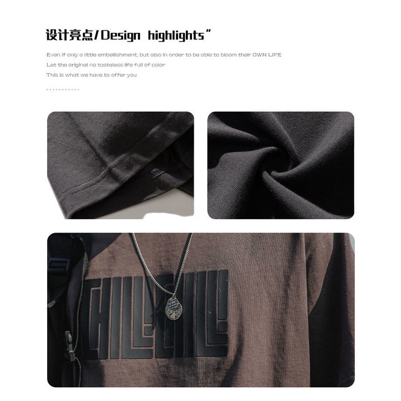 Áo Thun Tay Ngắn Dáng Rộng Vải Cotton In Họa Tiết Kiểu Retro Nhật Bản Cá Tính Cho Nam