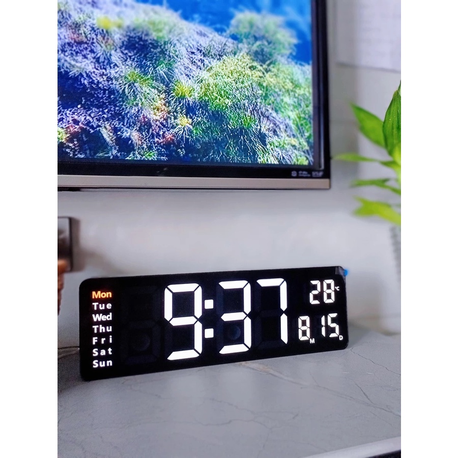 Đồng Hồ Treo Tường Điện Tử; Đồng Hồ Led Decor Để Bàn; Đồng Hồ Báo Thức; Setup Bàn Làm Việc