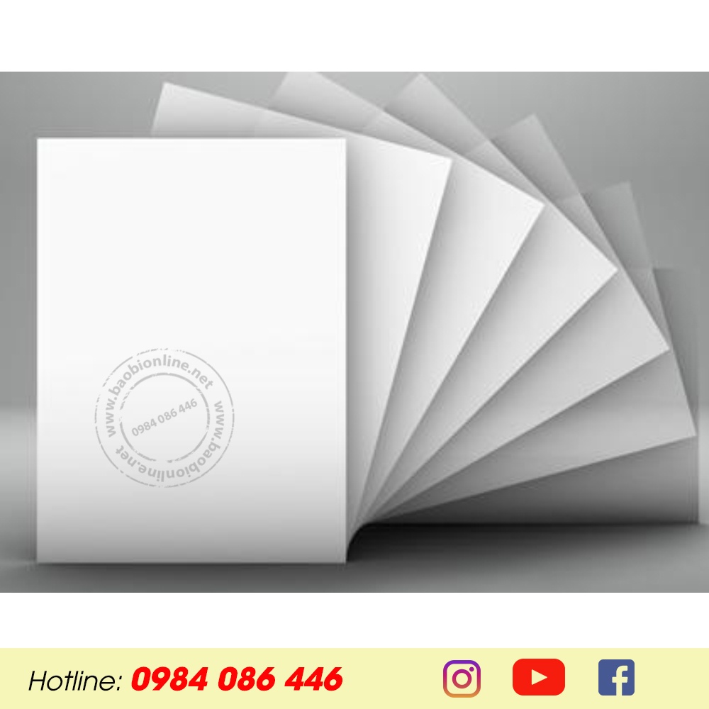XẤP GIẤY IVORY A5 ĐỊNH LƯỢNG 300GSM/350GSM DÀY LÀM BÌA SỔ TAY, BẾ HỘP CAO CẤP - BAOBIONLINE