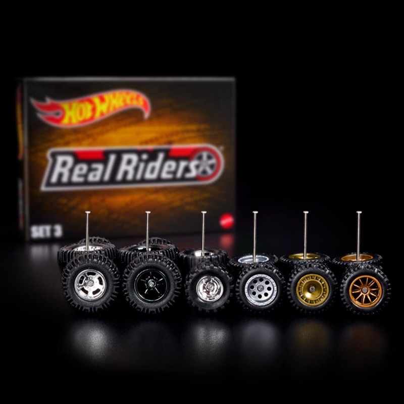 Hobby Store bánh xe mô hình Hot Wheels RLC Exclusive Real Riders Wheels Pack Set 3