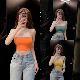 Áo nữ croptop 2 dây ôm body