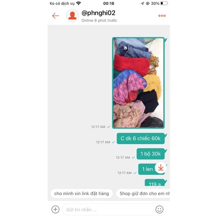 đơn khách chốt trên live