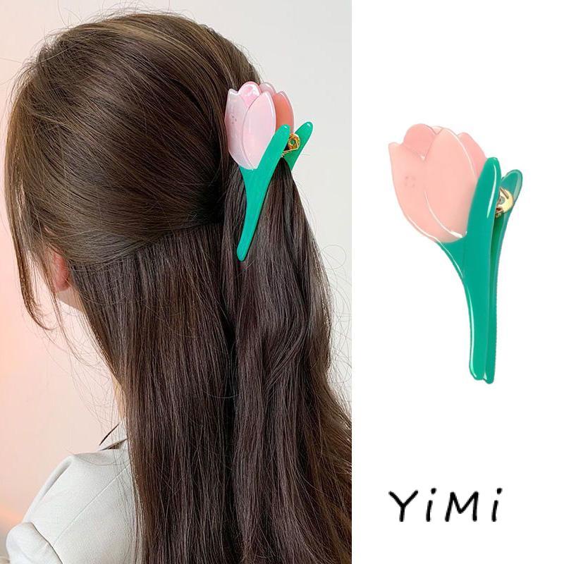 Kẹp Tóc Hình Hoa Tulip / Cá Mập Dễ Thương Cho Bé Gái