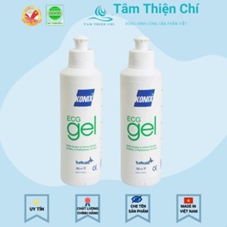 Combo 2 chai gel điện tim ECG Tâm Thiện Chí Konix chai 250ml