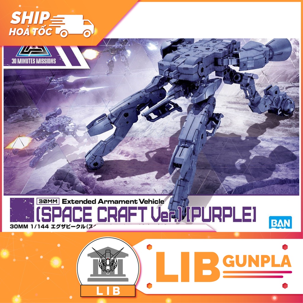 Mô hình lắp ráp Bandai 30MM Extended Arm Space Craft - Purple