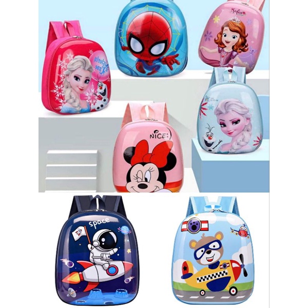 Balo đi học mẫu giáo mầm non, balo trứng chống nước cho bé trai bé gái.