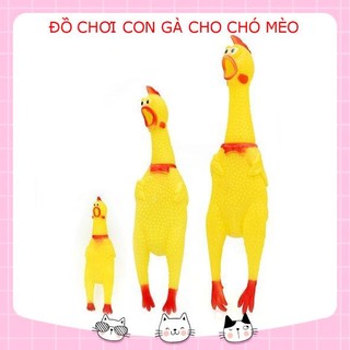 ĐỒ CHƠI CON GÀ CAO SU TẠO TIẾNG KÊU CHO THÚ CƯNG