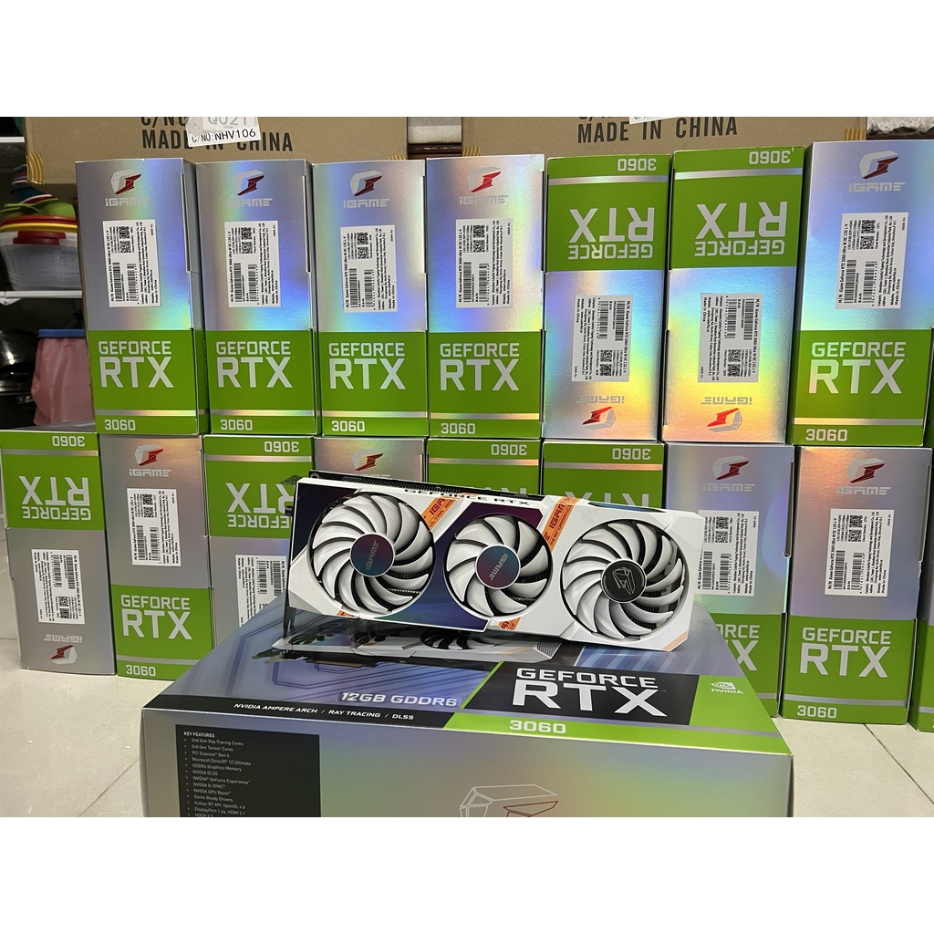 Card Đồ Họa CoLorFul IGaMe RTX 3060 ULTRA WHITE OC 12GB GDDR6 (New 99%)