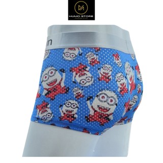 Boxer nam Doremon Humo chất liệu thun lạnh thông hơi, kiểu dáng quần sịp boxer bản cạp to