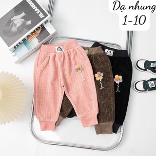 quần dạ nhung dày dặn cho bé 8-20kg