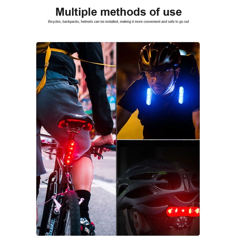 Đèn hậu xe đạp Kiotool pin sạc 4 chế độ sáng