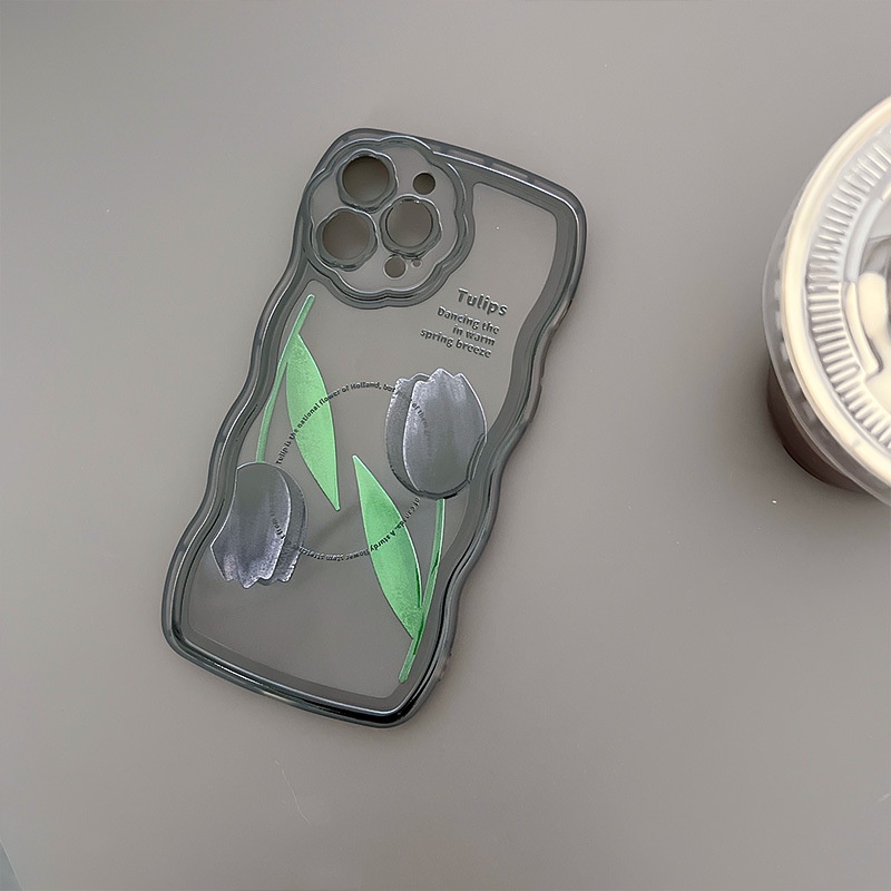 Ốp Điện Thoại Hình Hoa Hồng Và Sóng Biển Cho iphone7 / 7plus / 8 / 8plus / x / xs / 11 / 12 / 13 / 14 / pro / max / plus / promax