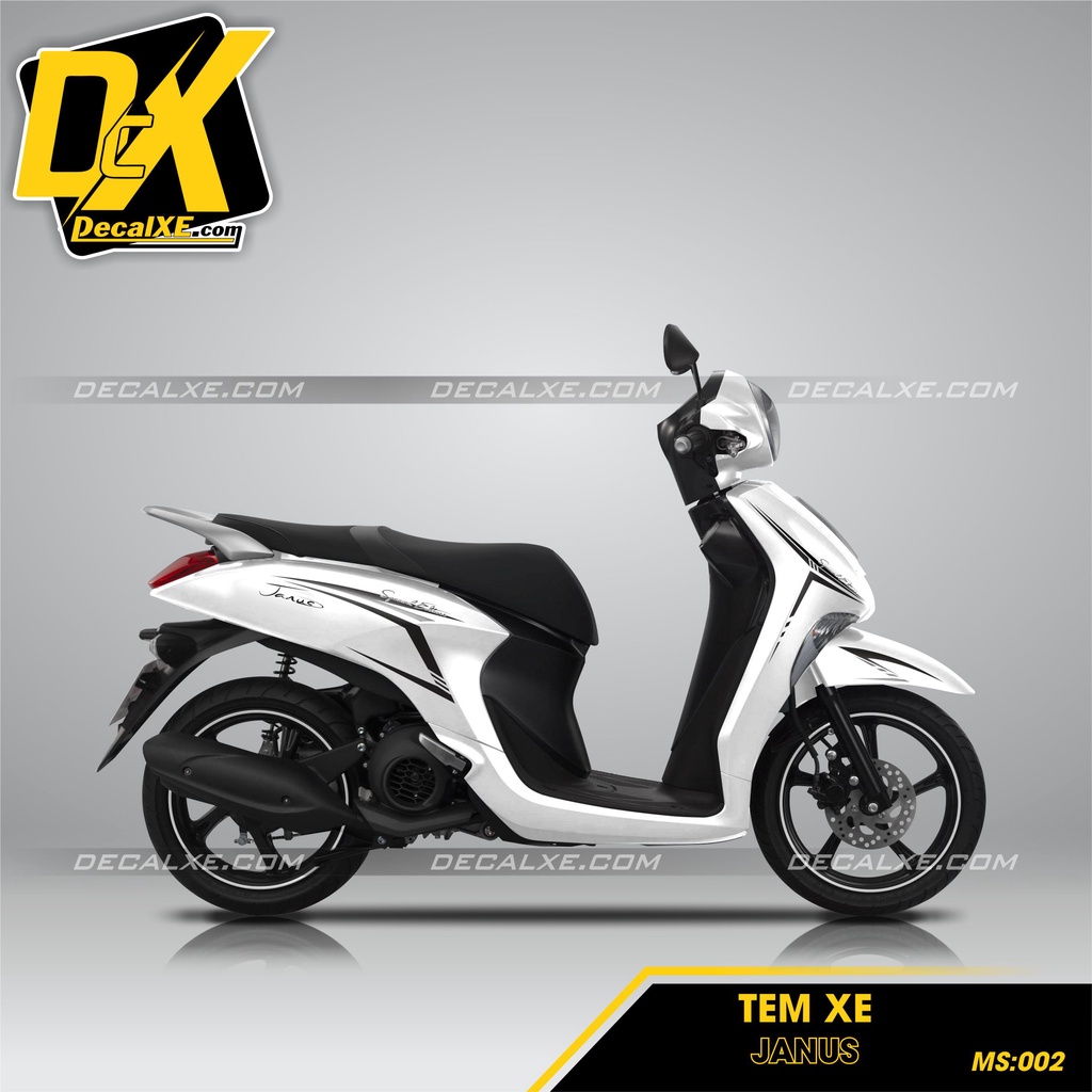 Tem Dán Xe Janus | Chất Liệu Decal Cao Cấp Chống Nước, Bền Màu, Cắt Khuôn Sẵn Dễ Dán | Janus-002