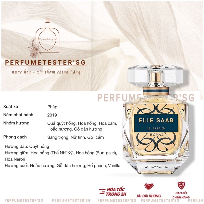 Nước hoa  Elie Saab Le Parfum Royal -𝒑𝒆𝒓𝒇𝒖𝒎𝒆𝒕𝒆𝒔𝒕𝒆𝒓