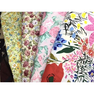 Vải thô hoa 100% cotton - mềm mịn