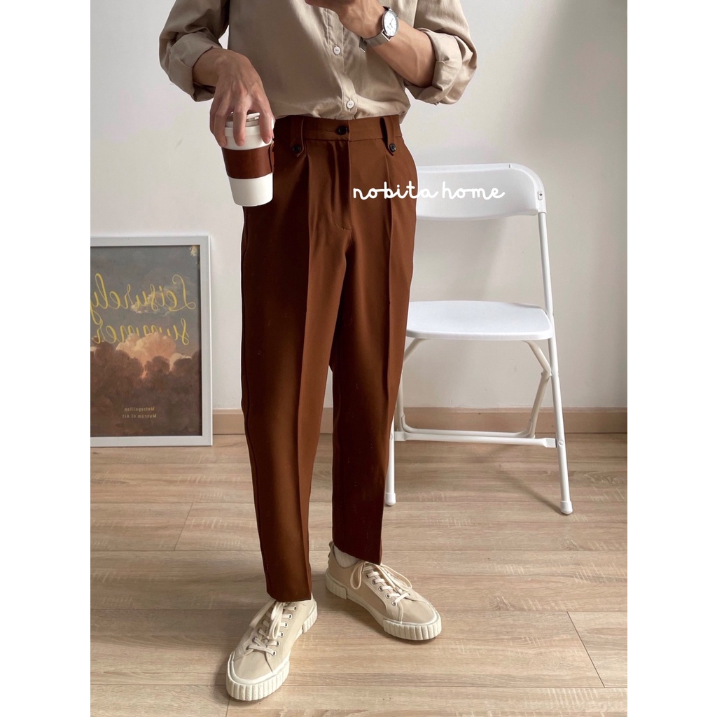 NOOBITA - Quần tây nam lưng chun phía sau vải ít nhăn _ form 9 tấc _ 7785