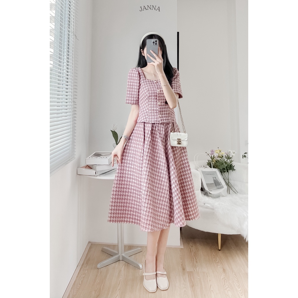Set váy tiểu thư Ulzzang 2 món cao cấp - MS05 - Janna house