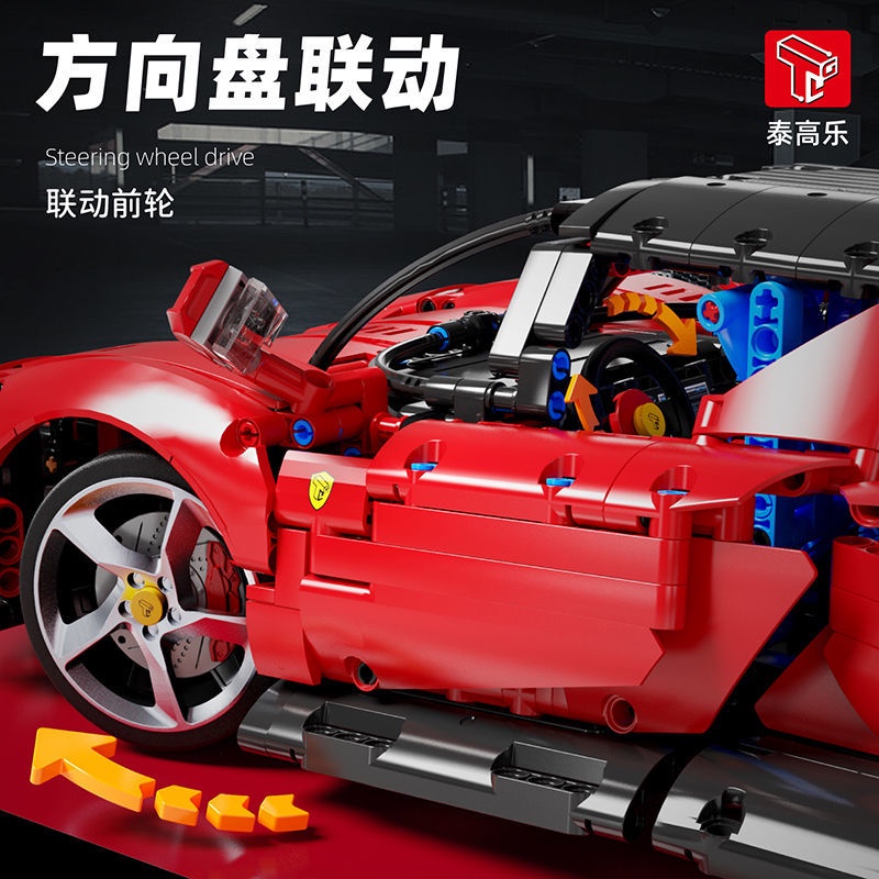 Mô Hình Lắp Ráp Xe Hơi Thể Thao Ferrari 1: 10sp3