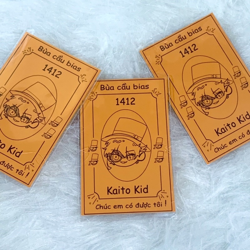 Card bóc pack nhân phẩm Kaito Kid Thám Tử Lừng Danh Conan ( Bùa Detective Conan )