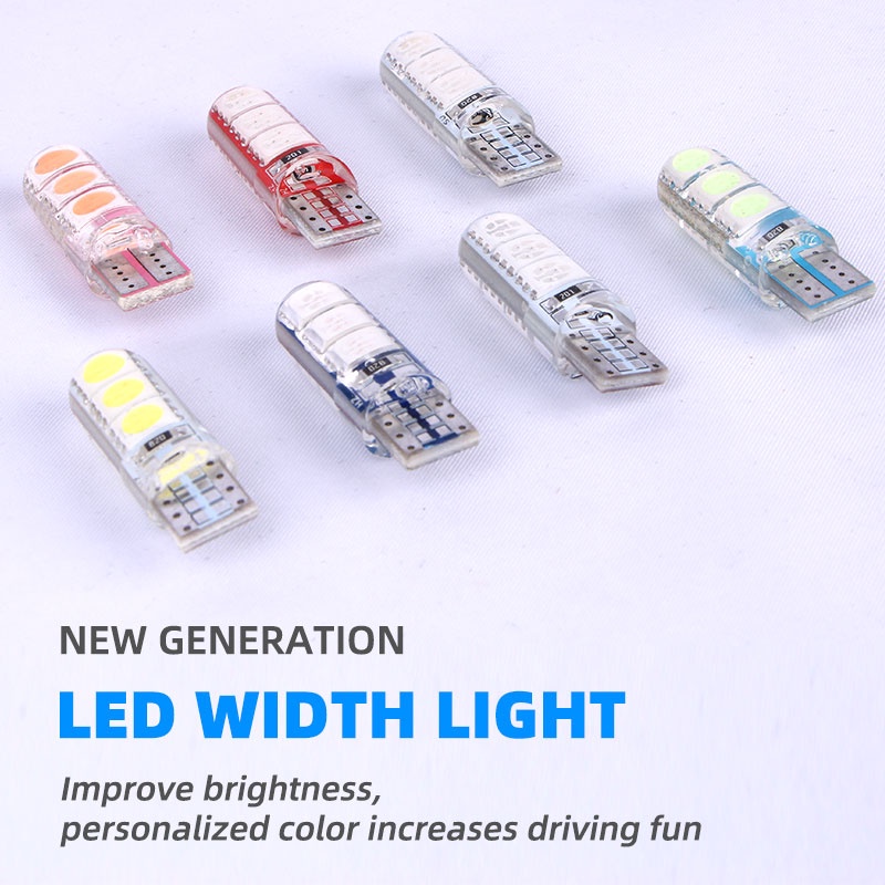 1 Đèn Led T10 W5W 6 SMD CANBUS 5050 DC12V 6led Không Thấm Nước Cho Xe Hơi