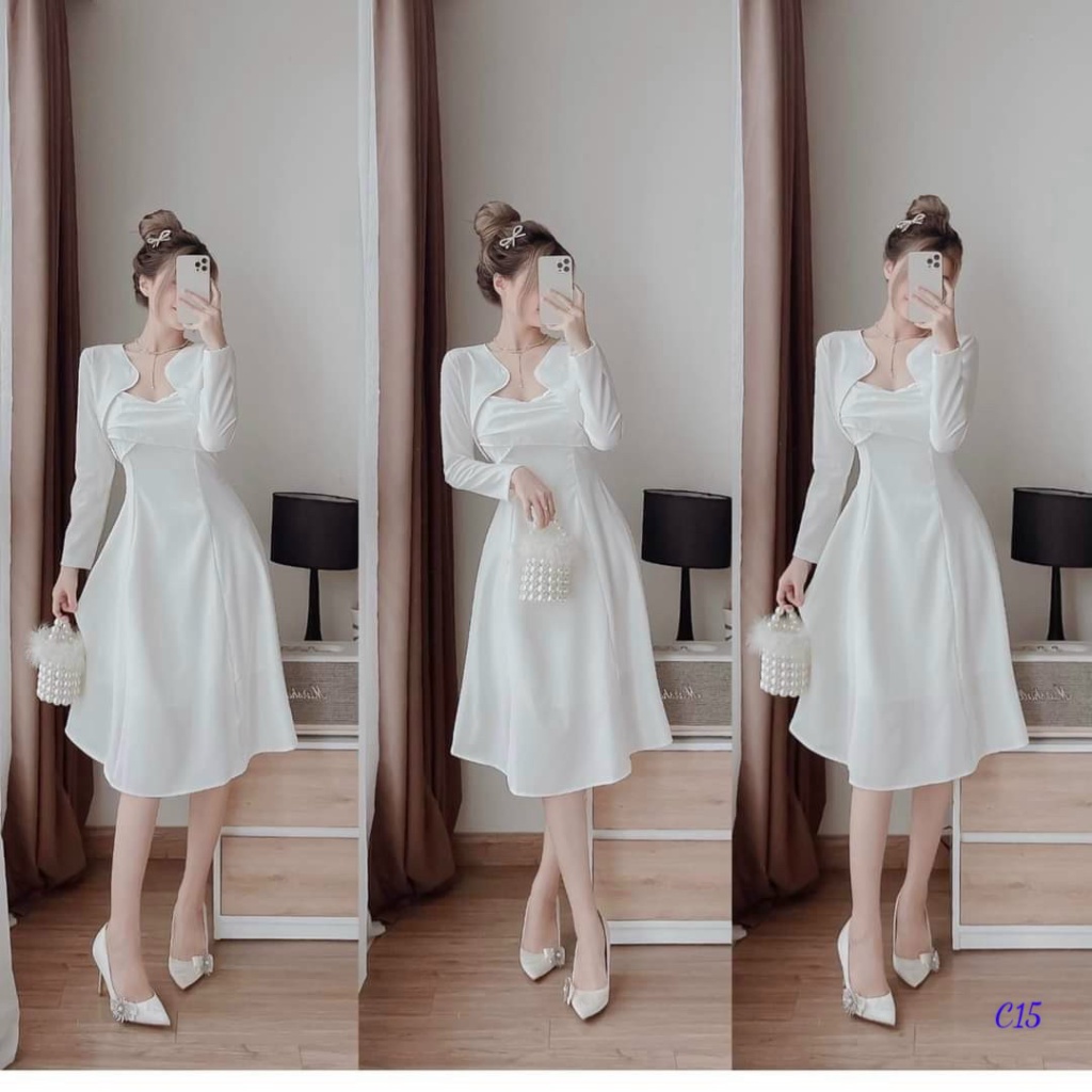 SÉT ĐẦM LỤA, ÁO GÂN TĂM SÉT ĐẦM XINH XINH LỘNG LẪY LỒNG LỘN NHƯ CÔNG CHÚA UP THỜI TRANG HHP