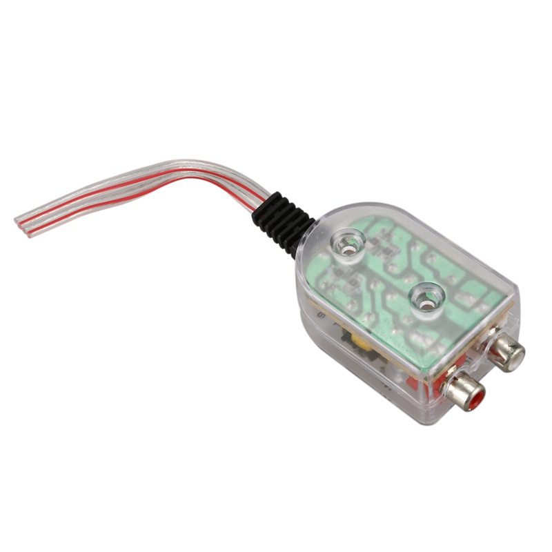 Vehicles Auto Car High to Low Impedance Converter Adapter Speaker to RCA Line