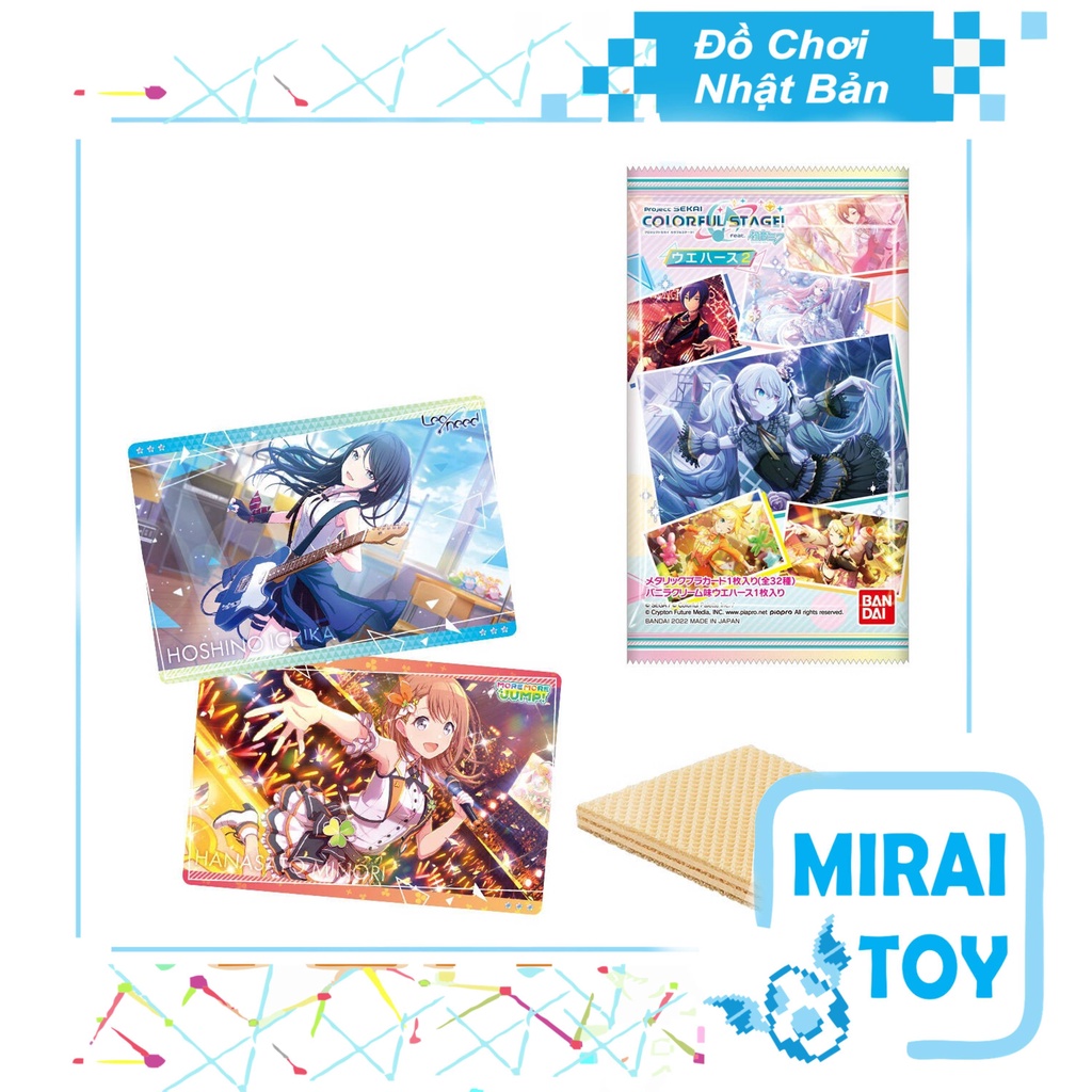 Thẻ Bài Bóc Ngẫu Nhiên Project Sekai: Colorful Stage Feat. Hatsune Miku Wafer - Chính hãng