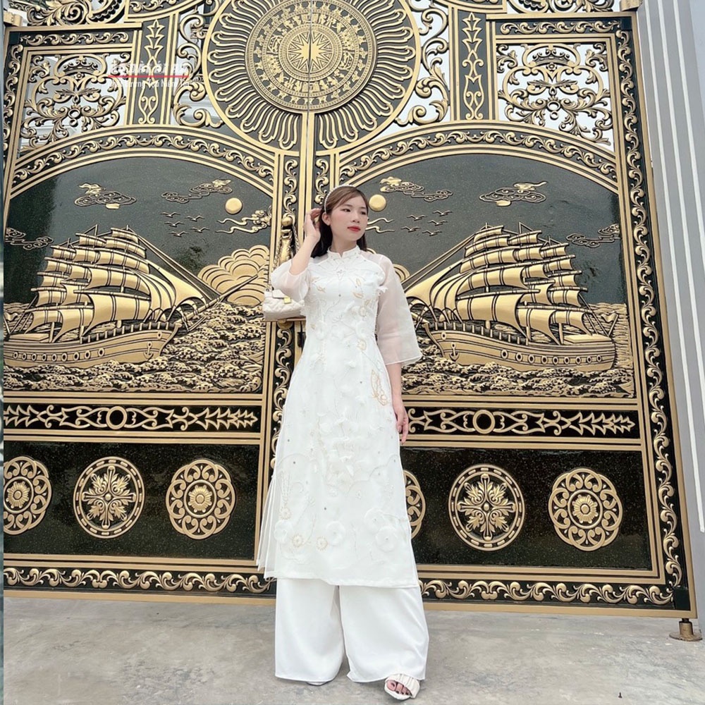 BIGSIZE Áo Dài Cách Tân Nữ Thủ Công Cao Cấp AD19B