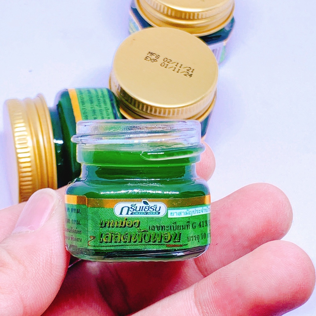 Cù Là Thơm Thảo Dược Green Herb 10g-Chính Hãng Thái Lan