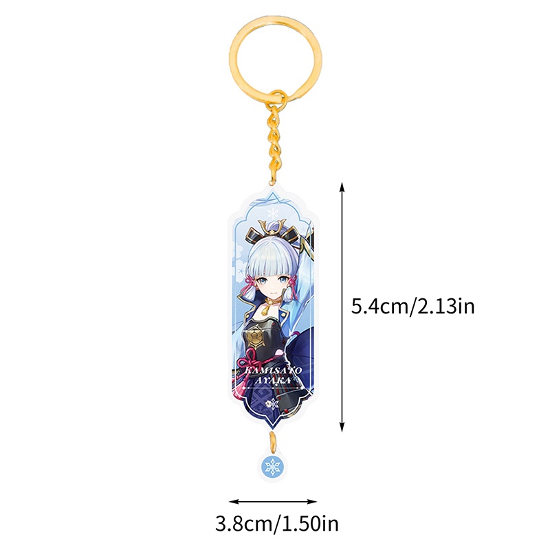 Móc Khóa Xe Hơi Bằng Acrylic Hình Nhân Vật Anime Genshin Va Chạm Yae Miko Xiao Ganyu Zhongli Diluc Klee Hoạt Hình Cho Nam Và Nữ