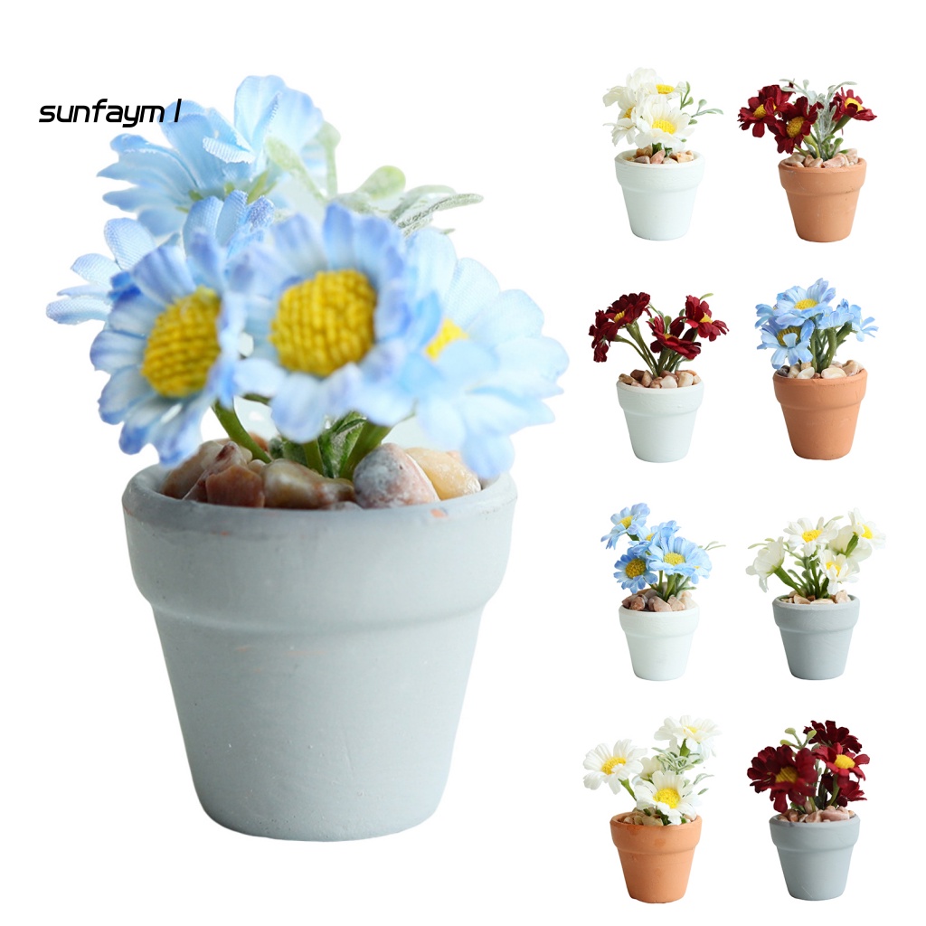 Chậu Cây Cảnh Mini Tỉ Lệ 1: 6 / 1: 8 Dùng Để Trang Trí Nhà Búp Bê