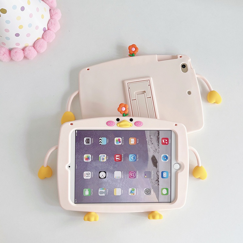 Ốp Máy Tính Bảng Silicone Với Giá Đỡ Gấp Được Cho Xiaomi Pad 5 Mi Pad 5Pro 11inch 2021